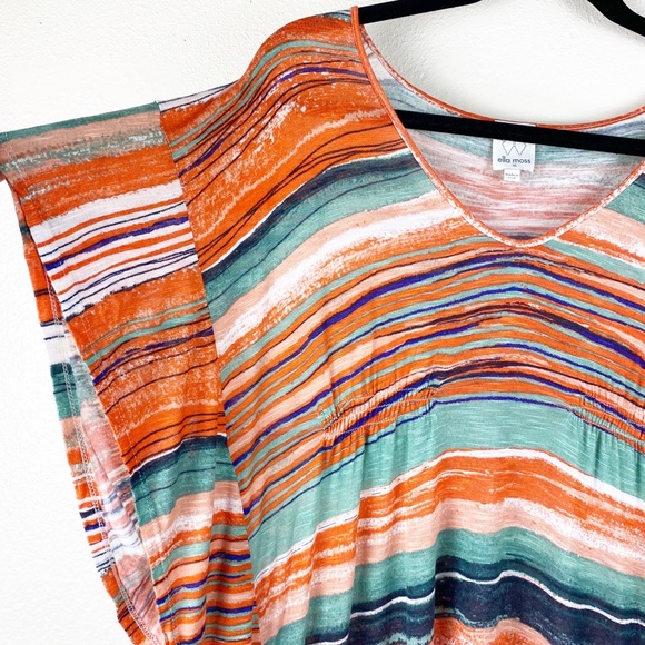 ELLA MOSS Printed Caftan Top Size XS - Picture 5 of 9